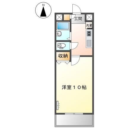 大石ビル(1K/3階)の間取り写真