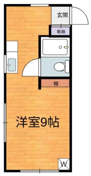 第2恩田ビル(ワンルーム/3階)の間取り写真