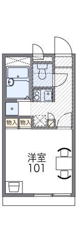 レオパレスポップ(1K/2階)の間取り写真