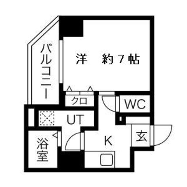 FELIZ GALAXY(1K/5階)の間取り写真