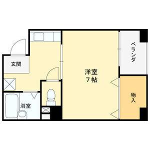 サンクレール2(1K/4階)の間取り写真