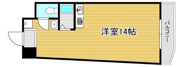 サンシティ日明(ワンルーム/5階)の間取り写真