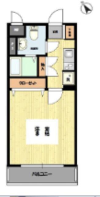 SENTIO橋本(1K/4階)の間取り写真