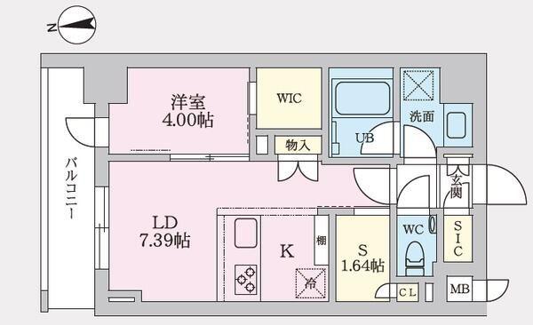 タスキプライムテラス後楽園(1SLDK/2階)の間取り写真
