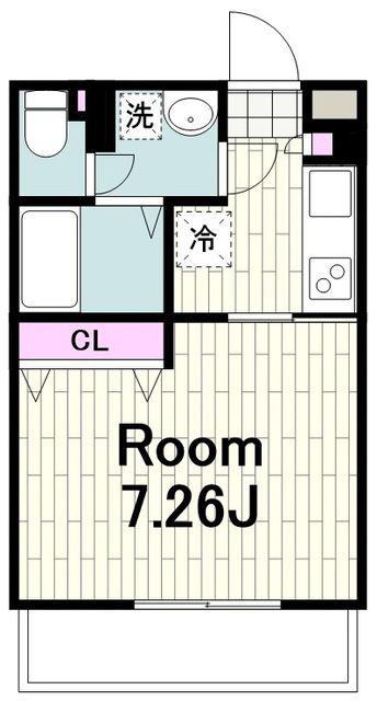 サンヴィレッジ28(1K/3階)の間取り写真