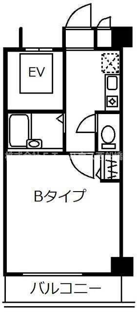 マリンガーデン妙典(1K/2階)の間取り写真
