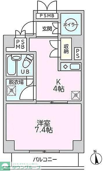 プラーザ梅屋敷(1K/5階)の間取り写真
