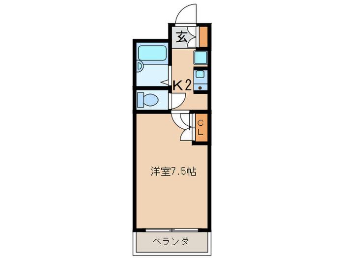 リトルアージュ(1K/3階)の間取り写真