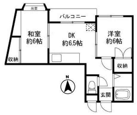 セレナ潮見台(2DK/2階)の間取り写真