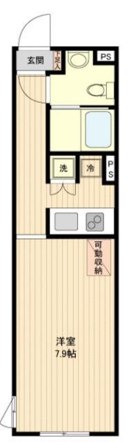 GC用賀(1K/2階)の間取り写真