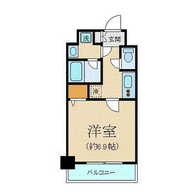 パレステュディオ神田イースト(1K/4階)の間取り写真