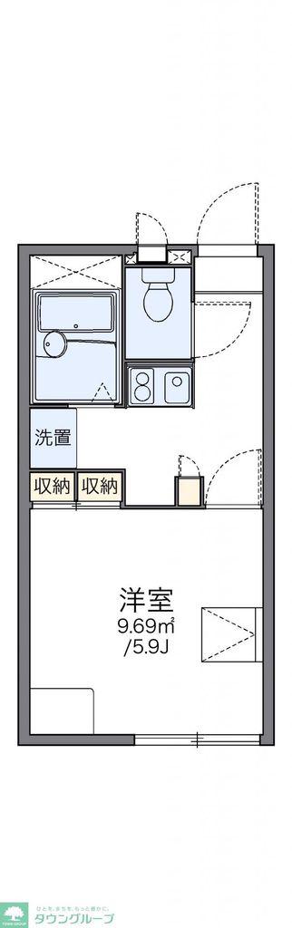 レオパレスしげる(1K/2階)の間取り写真