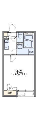 レオネクスト栄(1K/1階)の間取り写真