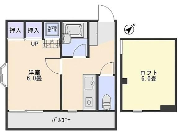 WHITE PALACE SHIMOKOIDE ホワイトパレス下小出(1SK/1階)の間取り写真