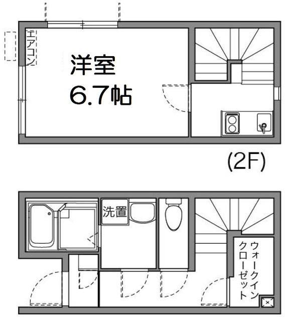 クレイノギャザリングプレイス(1K/1階)の間取り写真