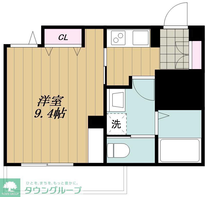 ラビソンメゾン(1K/2階)の間取り写真