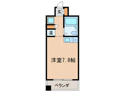 KOMODOKASA MIWA(ワンルーム/7階)の間取り写真