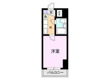 モナークマンション橋本弐番館(1K/3階)の間取り写真