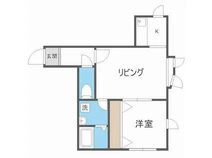 プレシャス十番館(1LDK/3階)の間取り写真