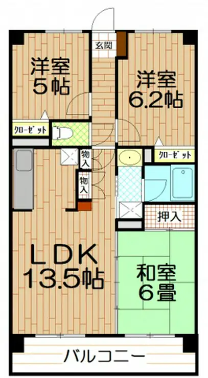 モンドミール和光 4階階 間取り