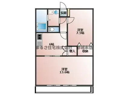 清藤マンション(2DK/1階)の間取り写真