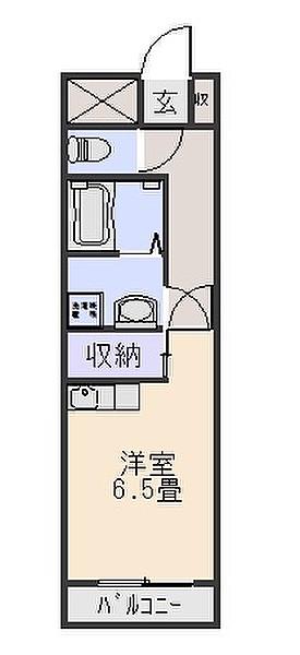KIMIHILLS(ワンルーム/1階)の間取り写真