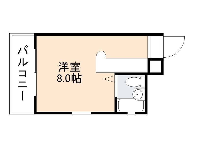 都市開発ビル(ワンルーム/3階)の間取り写真
