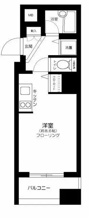 パレステュディオDOLCE本駒込 8階階 間取り