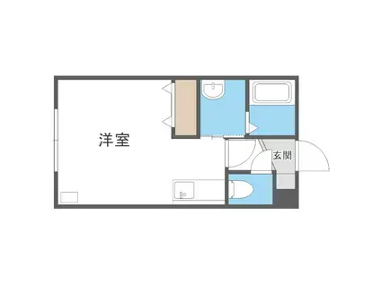 MK01BASE(ワンルーム/4階)の間取り写真