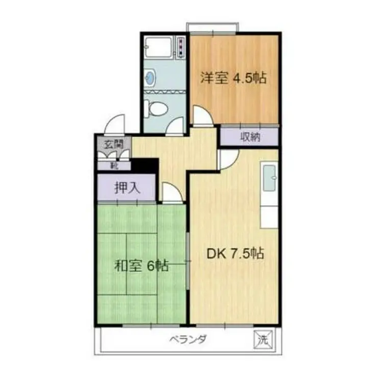一杉マンション 2階階 間取り