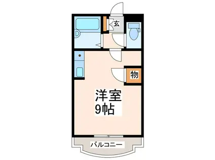 ジョイライフマンションA(ワンルーム/2階)の間取り写真