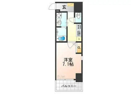 ESTRUTH KYOTO(1K/5階)の間取り写真