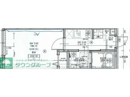 ザ・グランドレジデンス稲毛(1K/2階)の間取り写真