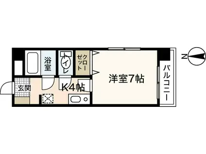 立石ビル(1K/2階)の間取り写真