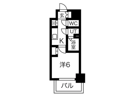 エステート金山(1K/2階)の間取り写真