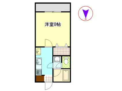 ヴィラ清武(1K/1階)の間取り写真