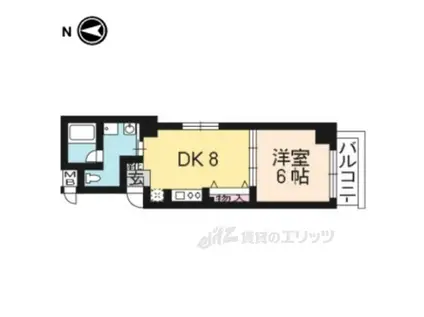 EC京都駅前KOTO(1LDK/3階)の間取り写真