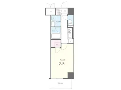 サランコート(1K/7階)の間取り写真