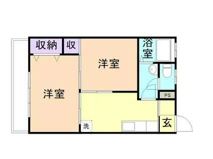 光進ハイツ(3DK/1階)の間取り写真