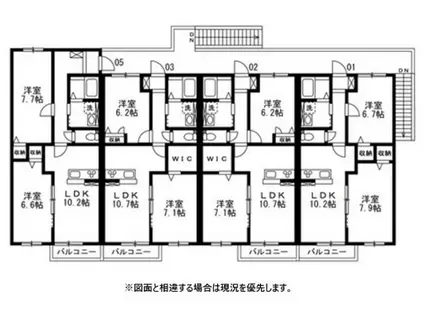 ELISE III(2LDK/1階)の間取り写真