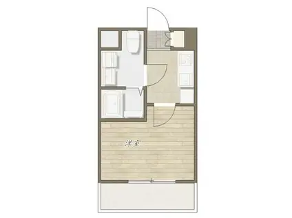 第5荒野ビル(1K/7階)の間取り写真