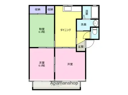 ＪＲ和歌山線 岩出駅 徒歩33分 2階建 築25年(3DK/2階)の間取り写真