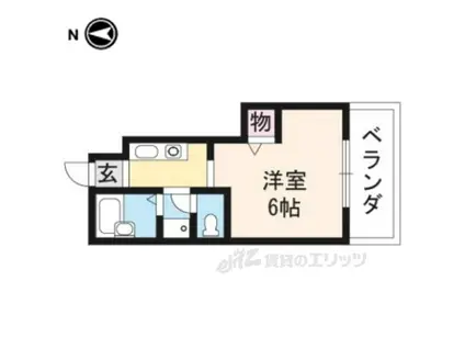 ぱんぷきんハウス(1K/1階)の間取り写真