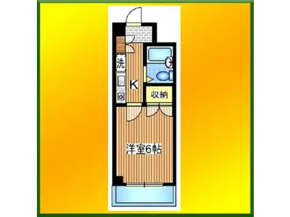 コバヤシマンション(1K/2階)の間取り写真
