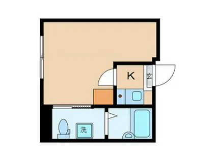 リッシェル平和島(1K/2階)の間取り写真