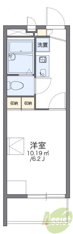 レオパレスWAKAKUSA(1K/2階)の間取り写真