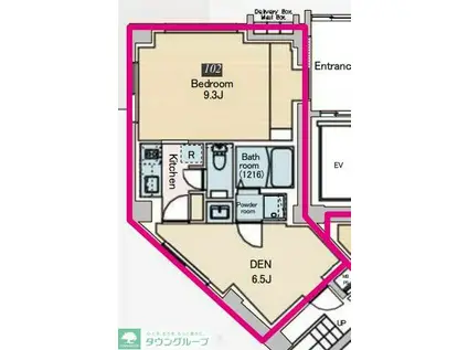 FABRICHIGASHINAGASAKIRESIDENCE(1LDK/1階)の間取り写真