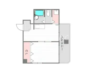 サンビラ大手前(1DK/7階)の間取り写真