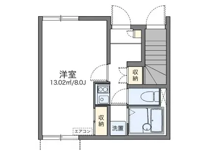 レオネクスト池下(1K/1階)の間取り写真