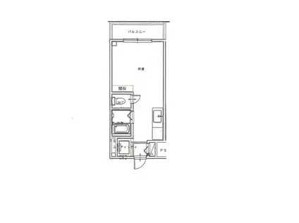 コスモス町田C棟(ワンルーム/3階)の間取り写真